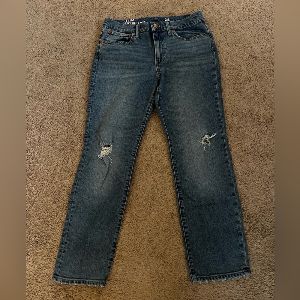J Crew Women's Slim Boyfriend Jeans